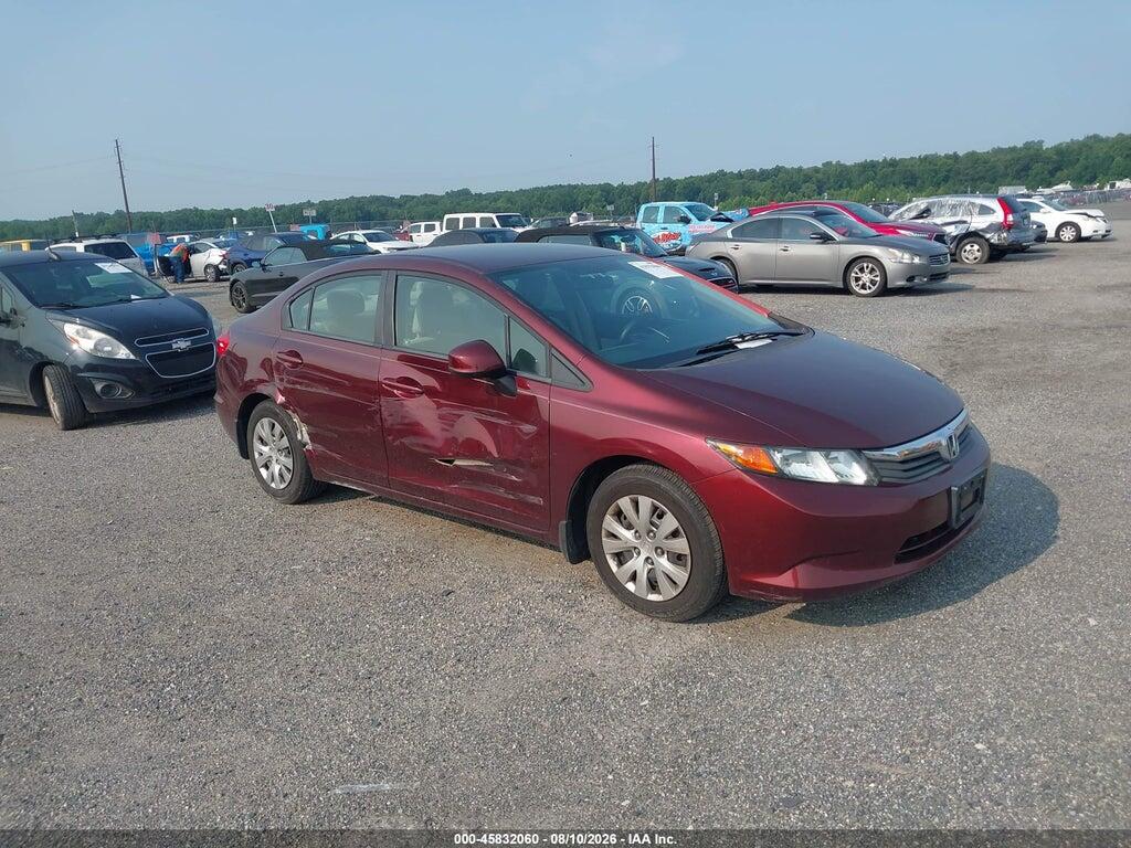 19XFB2F52CE350616 2012 HONDA CIVIC photo no. 1