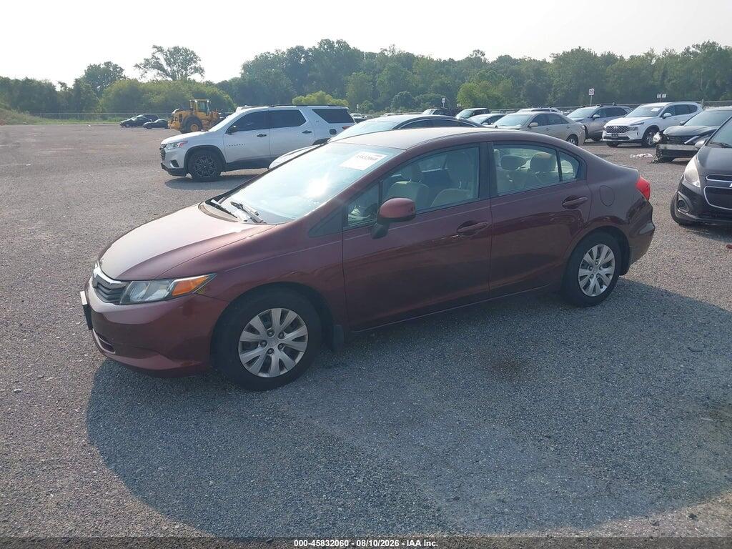 19XFB2F52CE350616 2012 HONDA CIVIC photo no. 2