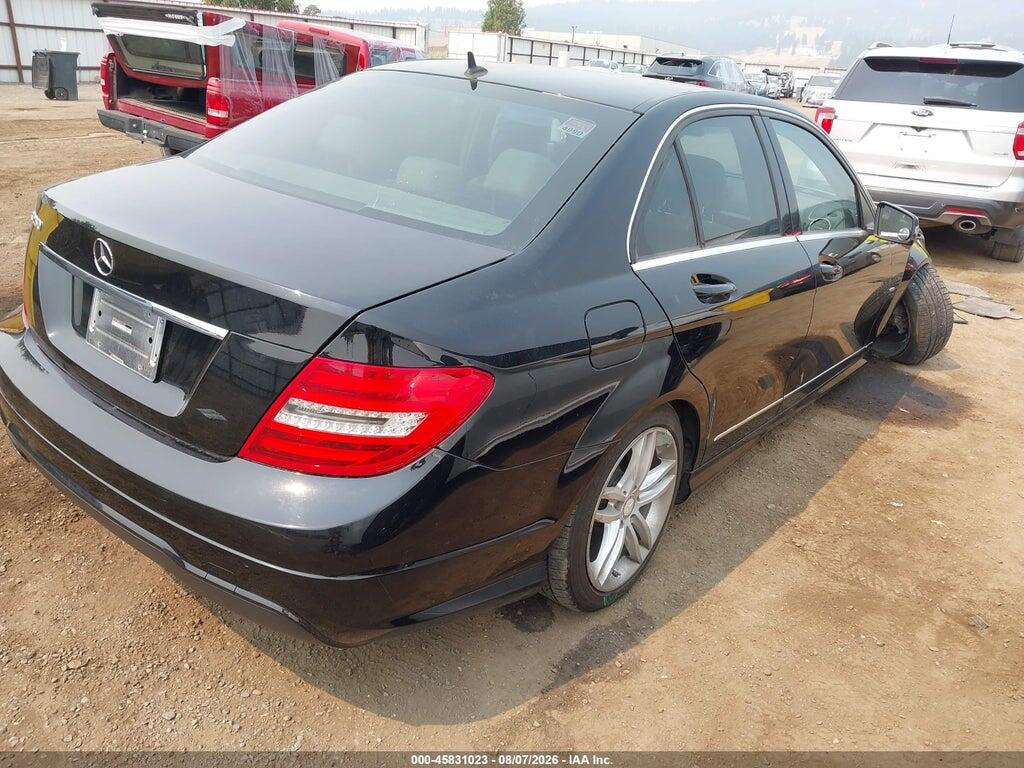 WDDGF4HB9CA710352 2012 MERCEDES-BENZ C 250 photo no. 4