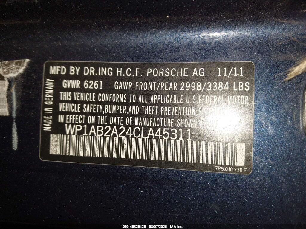 WP1AB2A24CLA45311 2012 PORSCHE CAYENNE photo no. 9