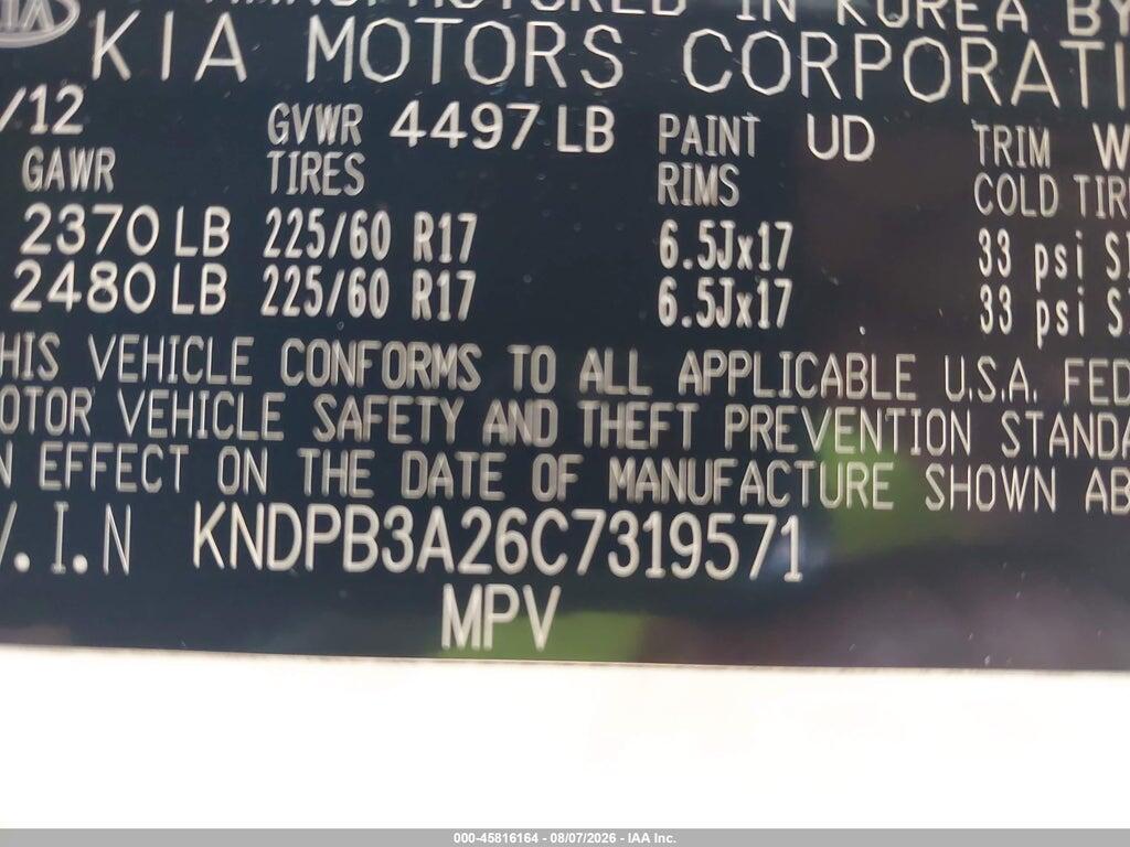 KNDPB3A26C7319571 2012 KIA SPORTAGE photo no. 9