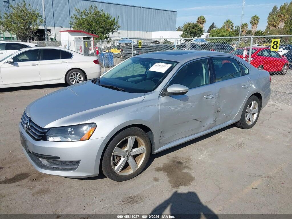 1VWBP7A33CC066869 2012 VOLKSWAGEN PASSAT photo no. 2