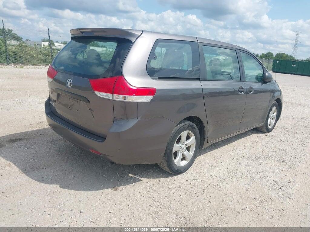 5TDZK3DC9CS216762 2012 TOYOTA SIENNA photo no. 4
