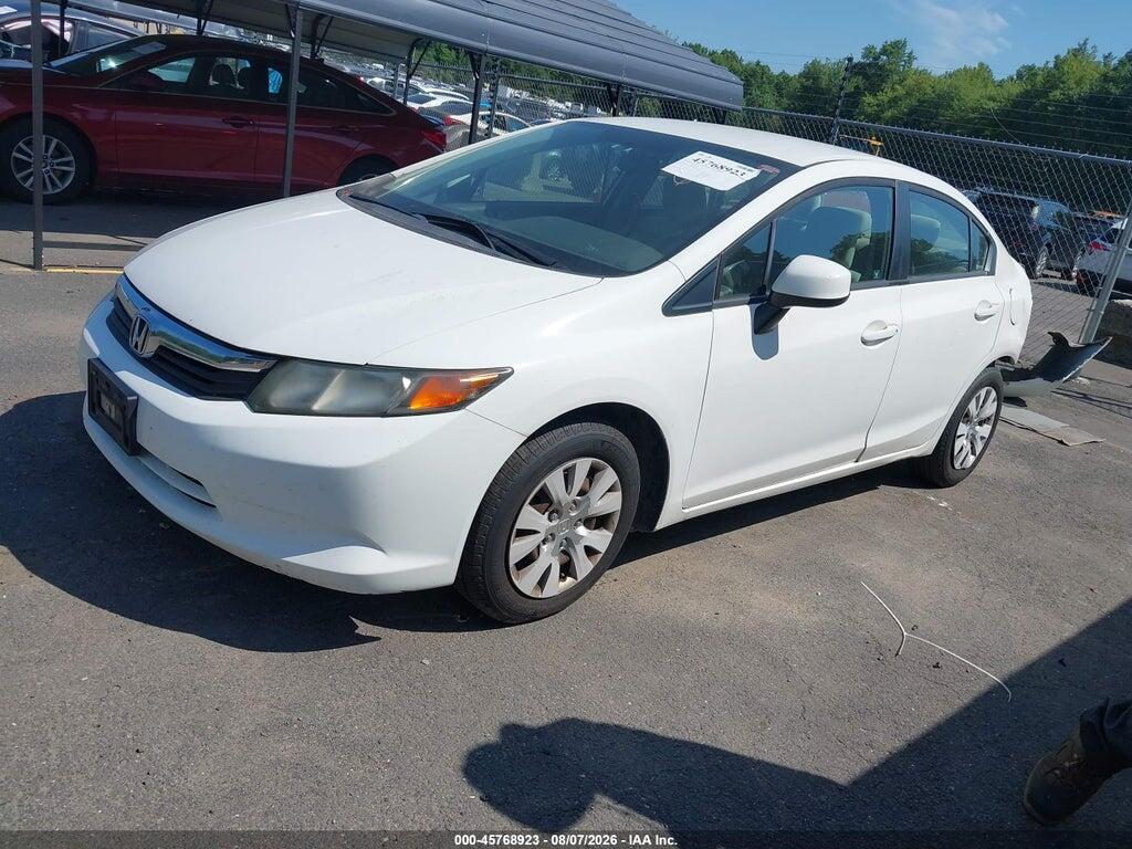 2HGFB2F54CH600153 2012 HONDA CIVIC photo no. 2