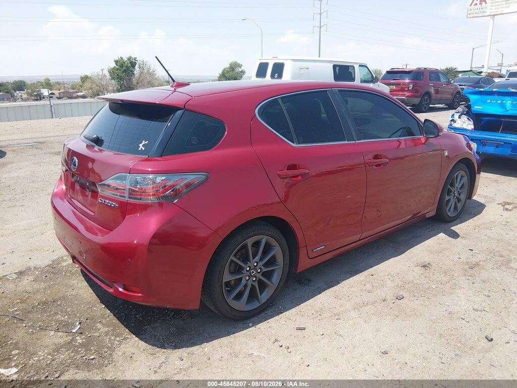 JTHKD5BH3D2144390 2013 LEXUS CT 200H photo no. 4