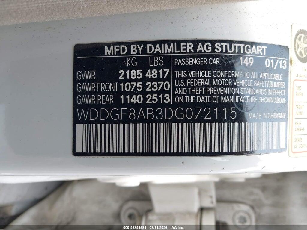 WDDGF8AB3DG072115 2013 MERCEDES-BENZ C 300 photo no. 9