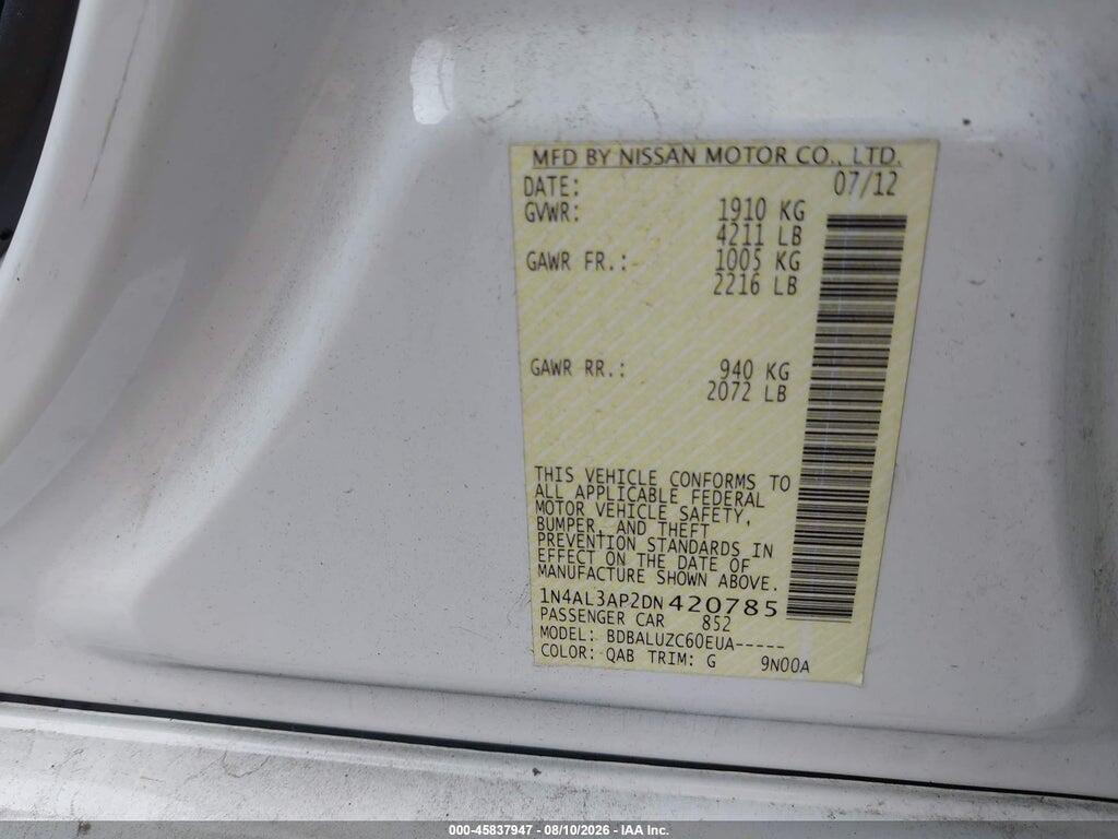 1N4AL3AP2DN420785 2013 NISSAN ALTIMA photo no. 9
