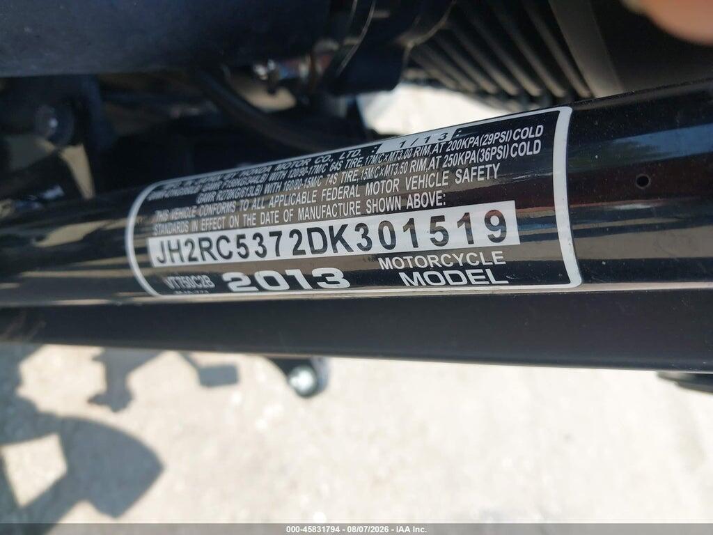 JH2RC5372DK301519 2013 HONDA VT750 photo no. 10