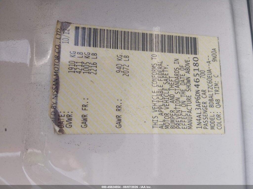 1N4AL3AP6DN465180 2013 NISSAN ALTIMA photo no. 9
