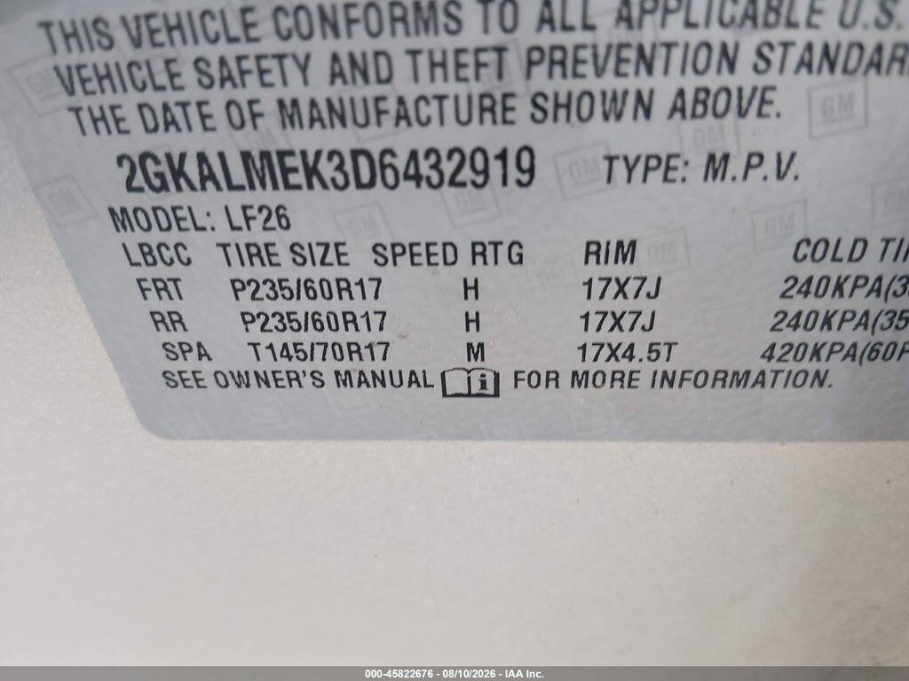 2GKALMEK3D6432919 2013 GMC TERRAIN photo no. 9