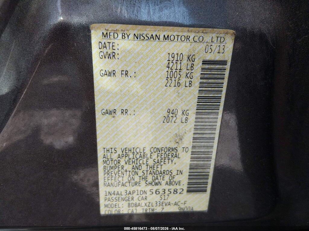 1N4AL3AP1DN563582 2013 NISSAN ALTIMA photo no. 9