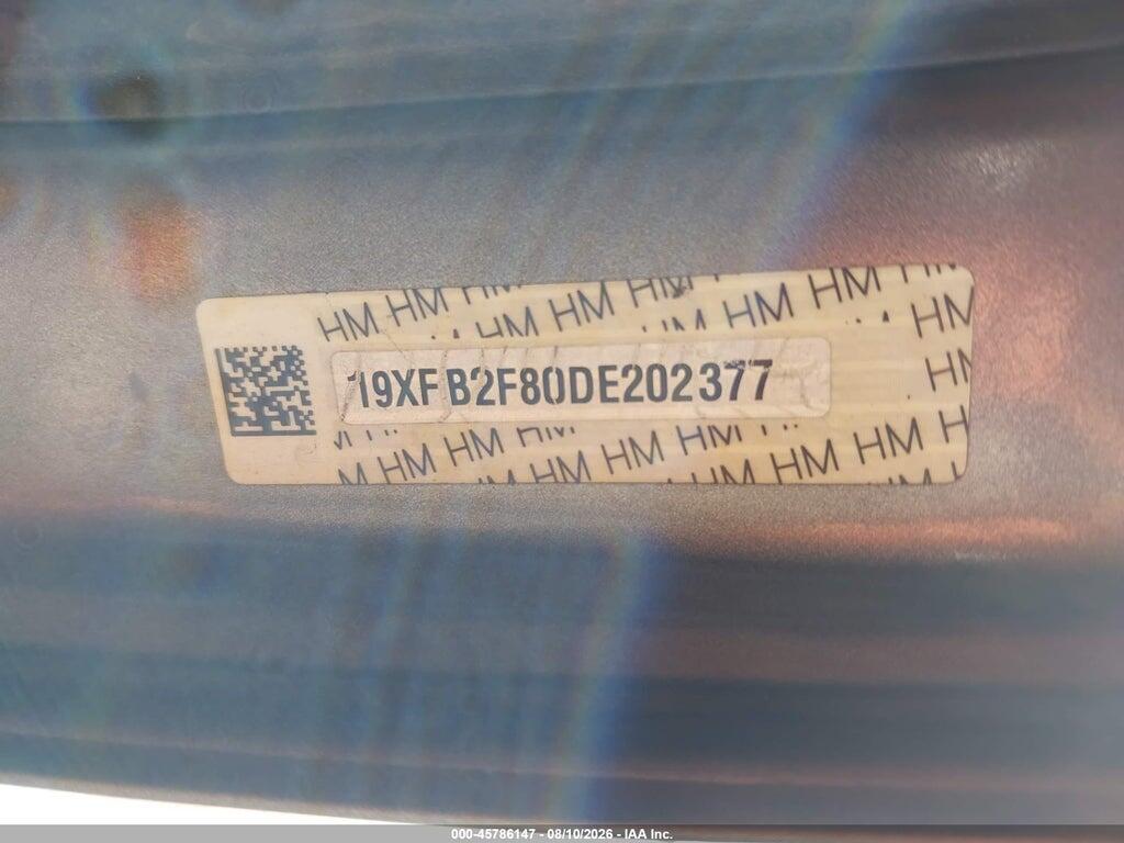 19XFB2F80DE202377 2013 HONDA CIVIC photo no. 9