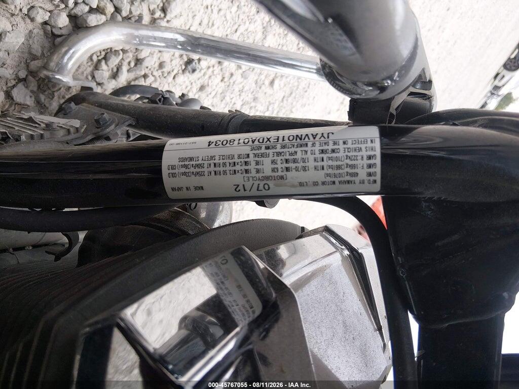 JYAVN01EXDA018034 2013 YAMAHA XVS950 photo no. 10