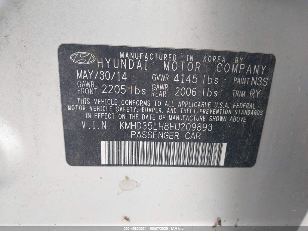 KMHD35LH8EU209893 2014 HYUNDAI ELANTRA GT photo no. 9