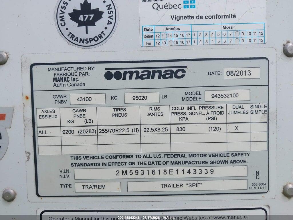 2M5931618E1143339 2014 MANAC INC UNKNOWN photo no. 9