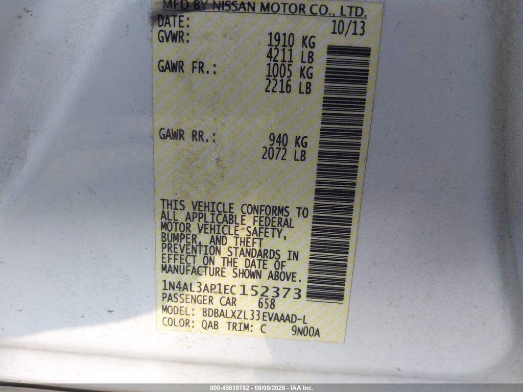1N4AL3AP1EC152373 2014 NISSAN ALTIMA photo no. 9