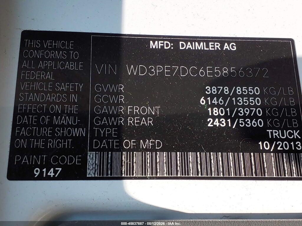 WD3PE7DC6E5856372 2014 MERCEDES-BENZ SPRINTER 2500 photo no. 9