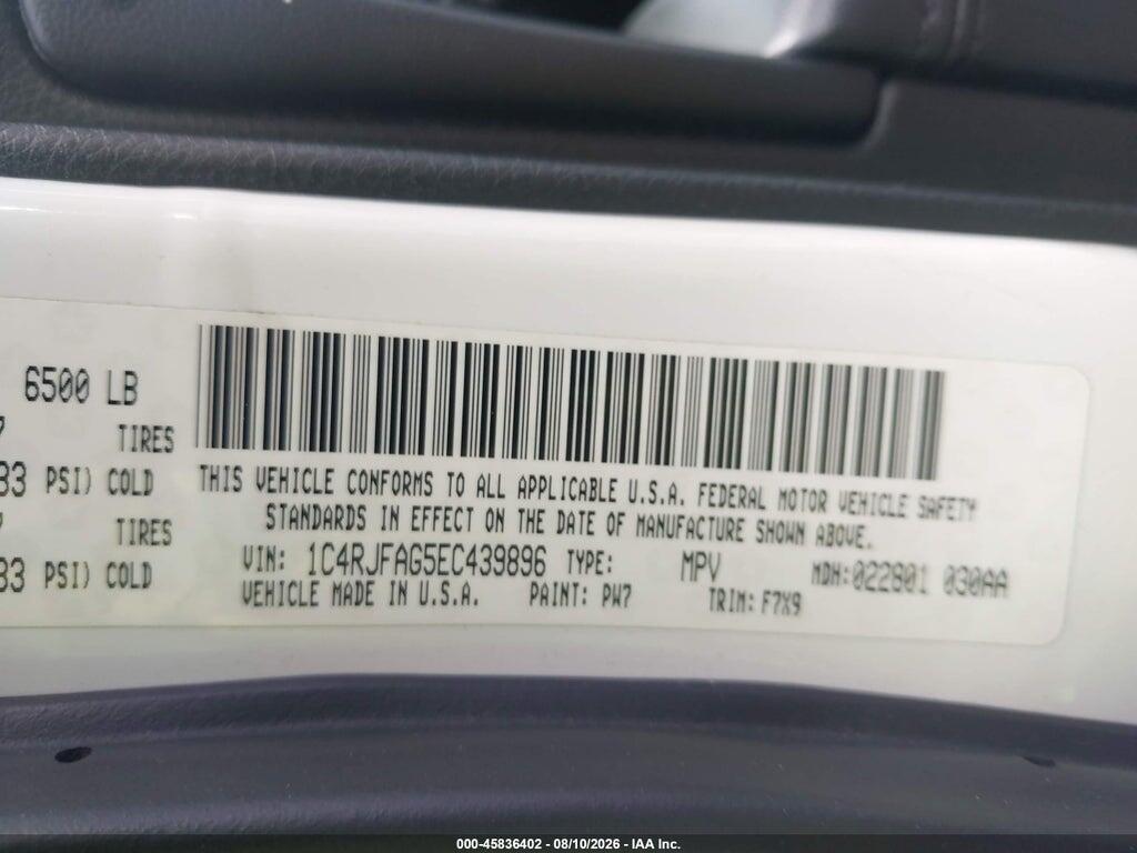 1C4RJFAG5EC439896 2014 JEEP GRAND CHEROKEE photo no. 9