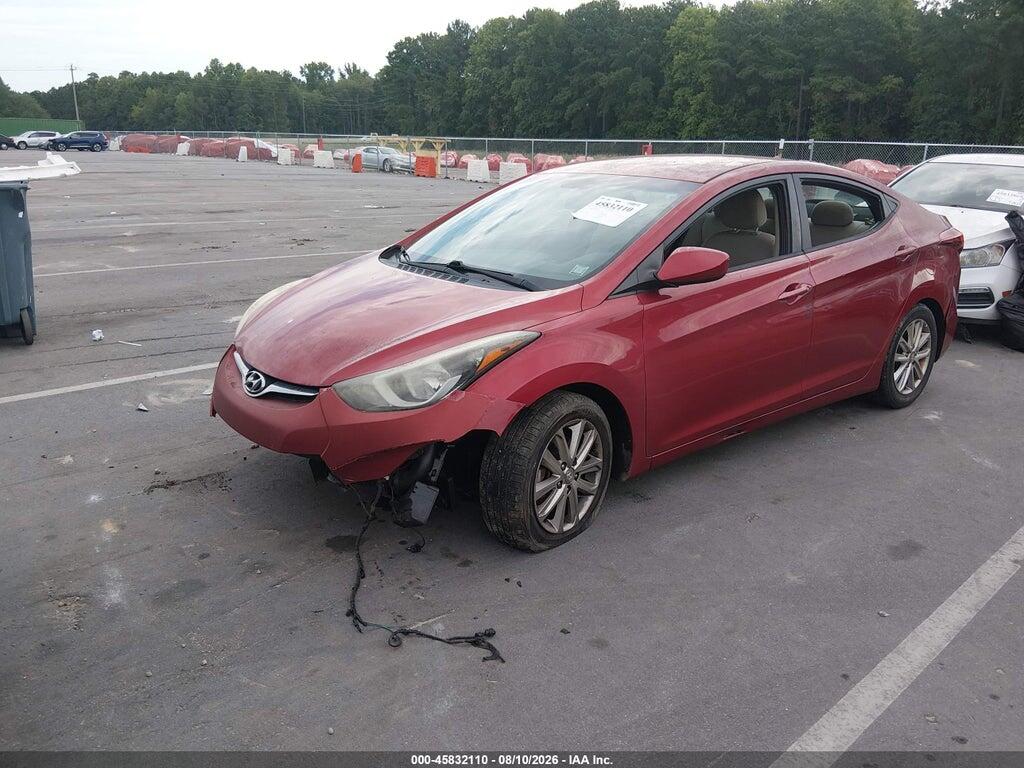 5NPDH4AE9EH543840 2014 HYUNDAI ELANTRA photo no. 2