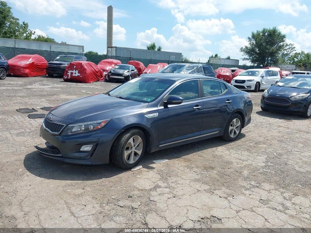 KNAGM4AD7E5075877 2014 KIA OPTIMA HYBRID photo no. 2
