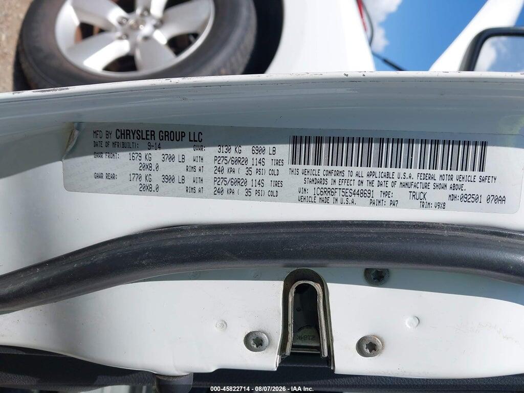 1C6RR6FT5ES448691 2014 RAM 1500 photo no. 9