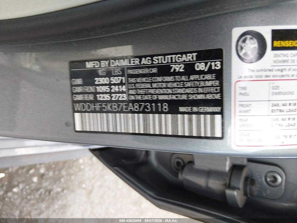 WDDHF5KB7EA873118 2014 MERCEDES-BENZ E 350 photo no. 9