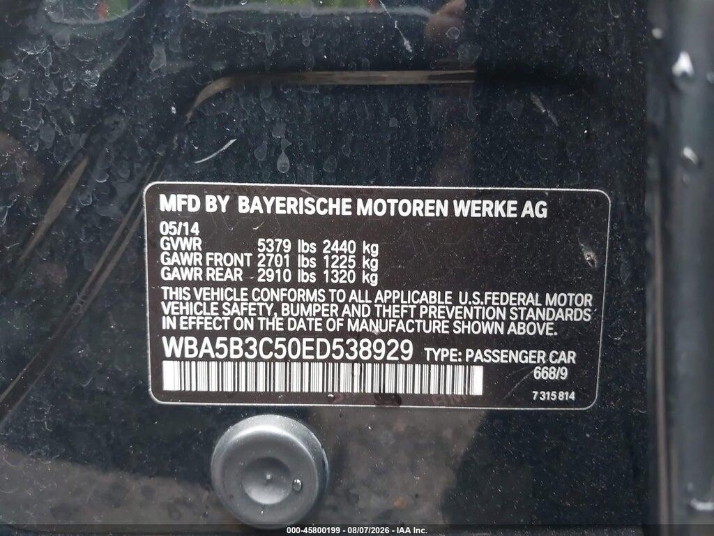 WBA5B3C50ED538929 2014 BMW 535I photo no. 9