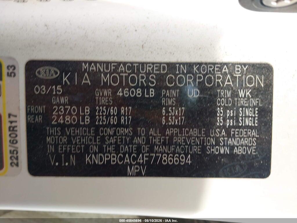 KNDPBCAC4F7786694 2015 KIA SPORTAGE photo no. 9