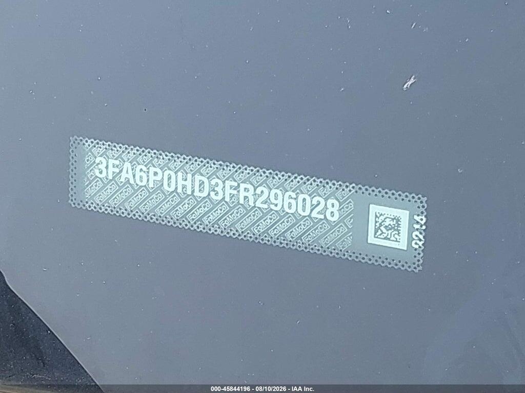 3FA6P0HD3FR296028 2015 FORD FUSION photo no. 9