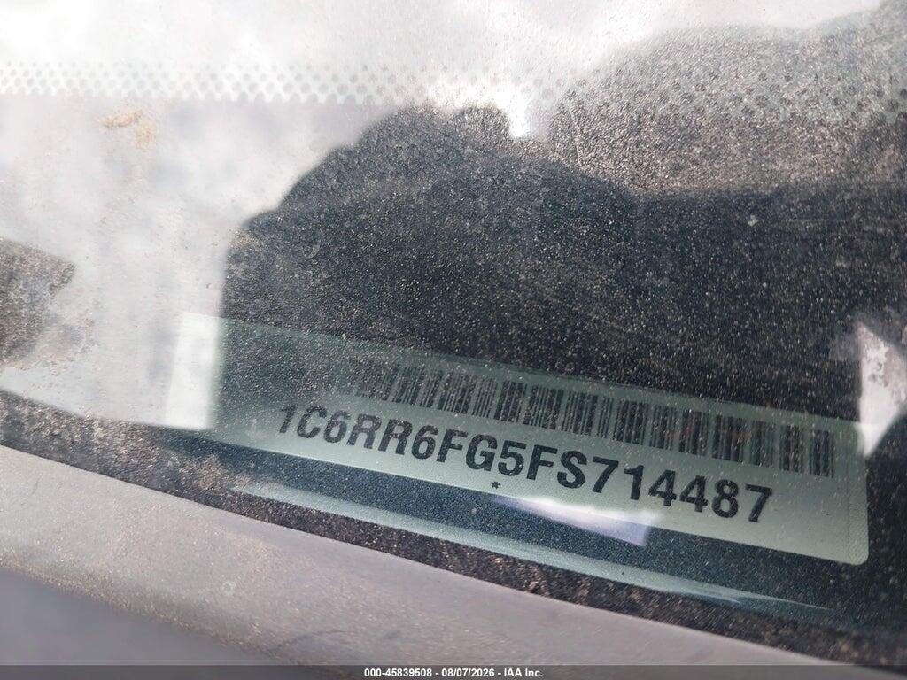 1C6RR6FG5FS714487 2015 RAM 1500 photo no. 9
