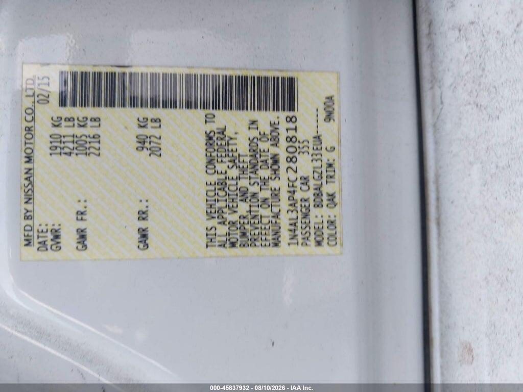1N4AL3AP4FC280818 2015 NISSAN ALTIMA photo no. 9