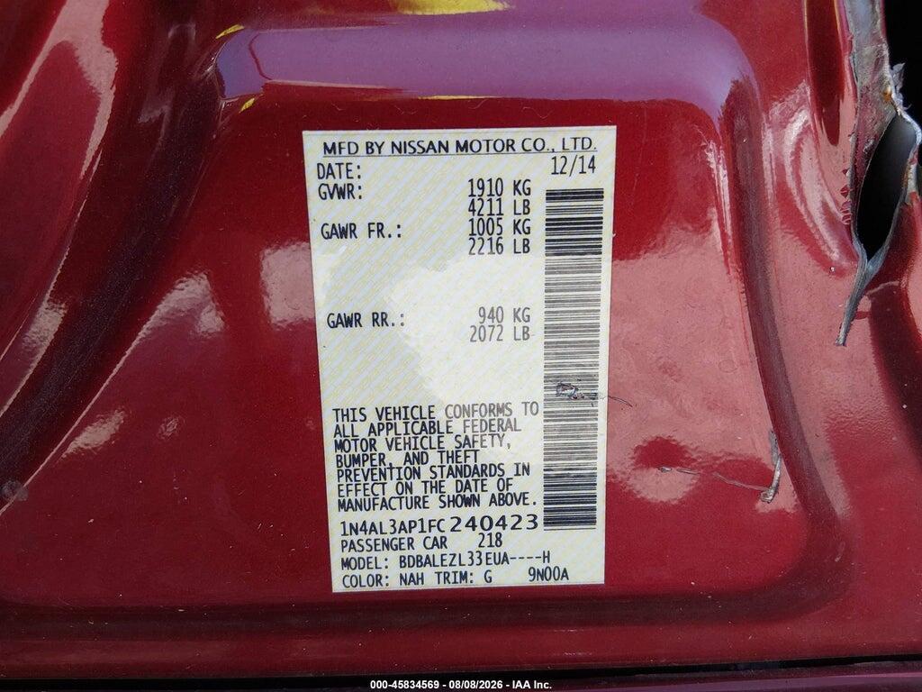 1N4AL3AP1FC240423 2015 NISSAN ALTIMA photo no. 9