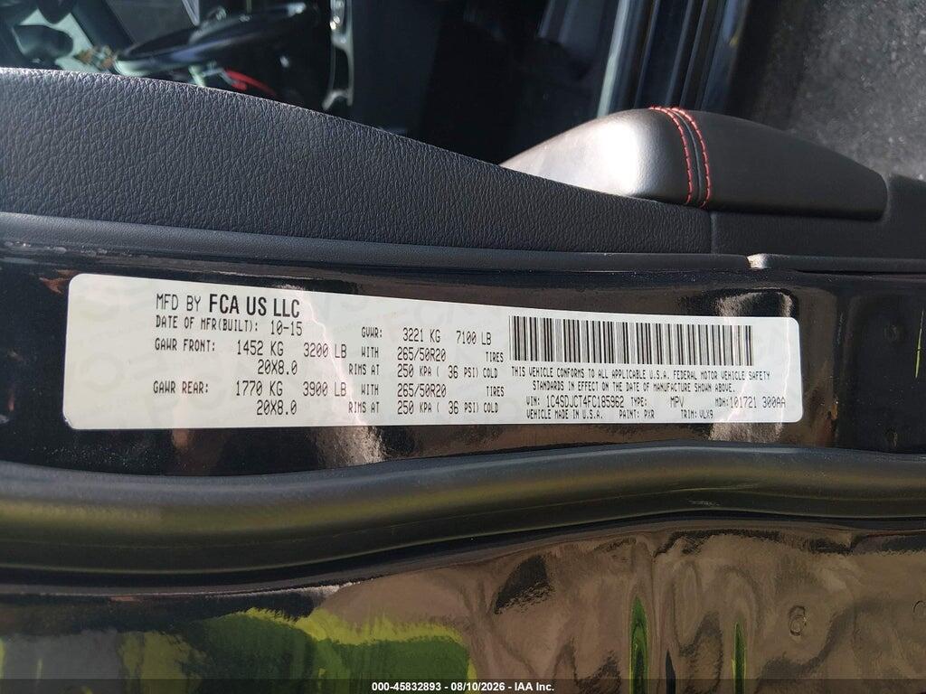1C4SDJCT4FC185962 2015 DODGE DURANGO photo no. 9