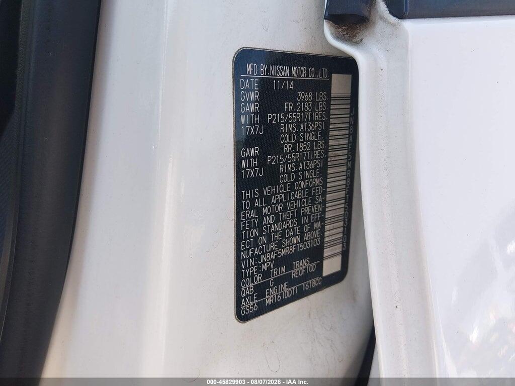 JN8AF5MR8FT503103 2015 NISSAN JUKE photo no. 9