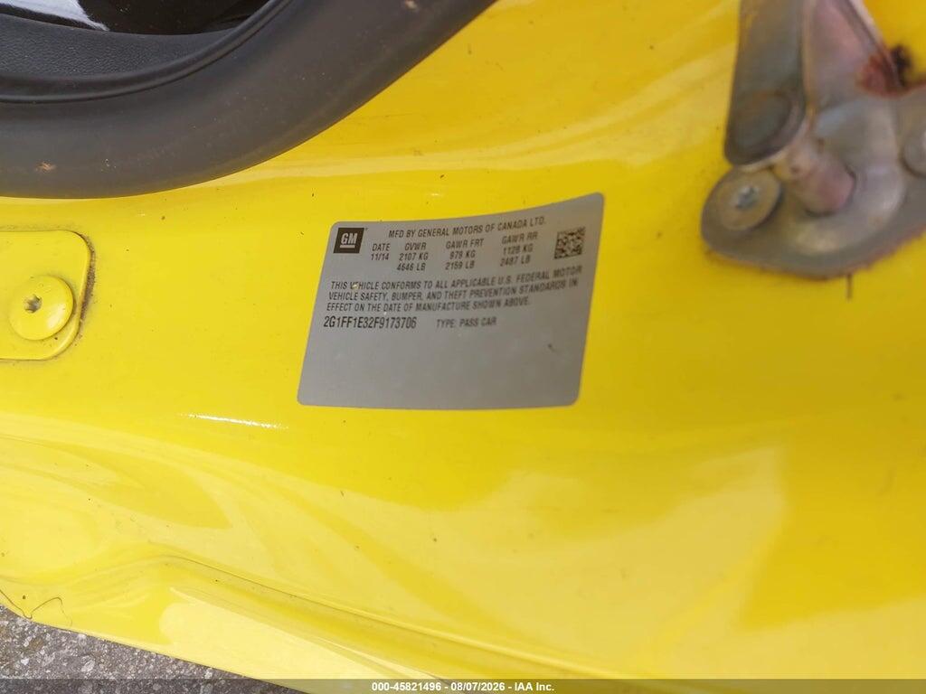 2G1FF1E32F9173706 2015 CHEVROLET CAMARO photo no. 9