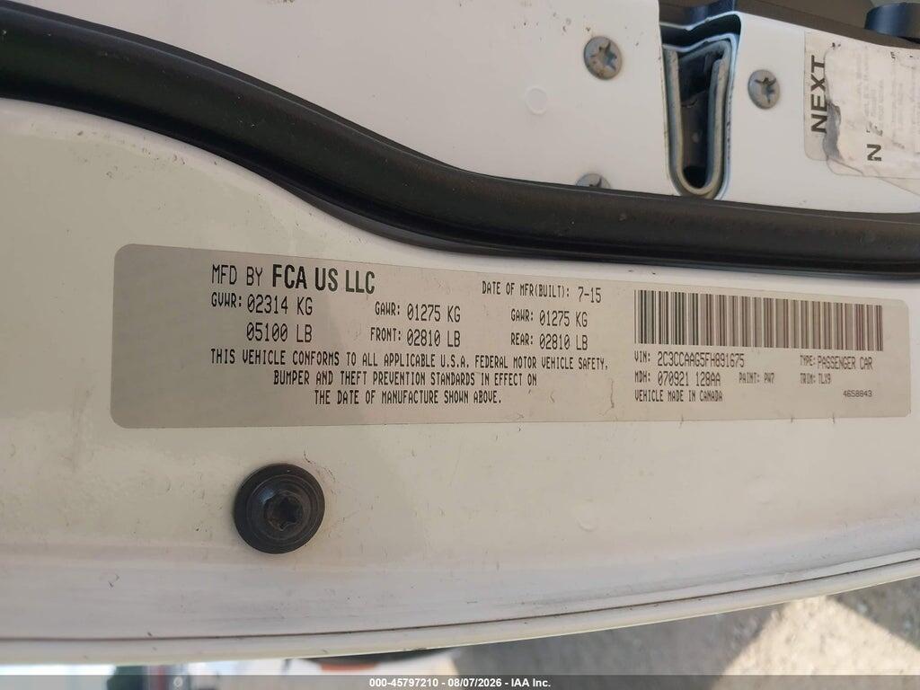2C3CCAAG5FH891675 2015 CHRYSLER 300 photo no. 9