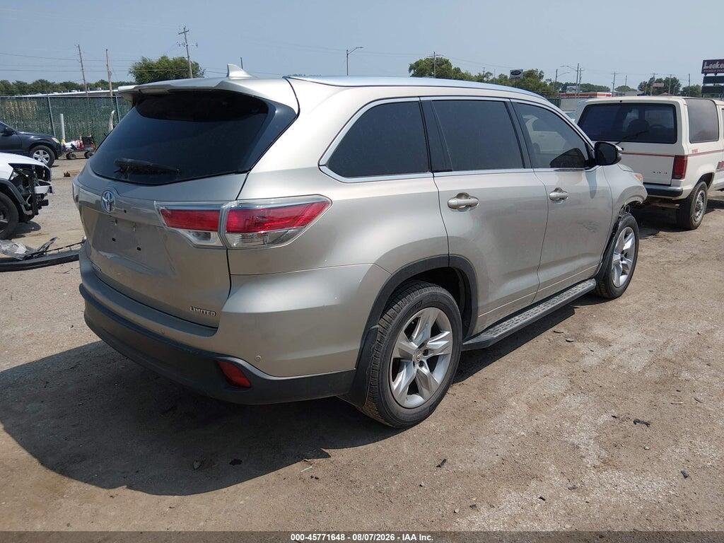 5TDYKRFH0FS062874 2015 TOYOTA HIGHLANDER photo no. 4