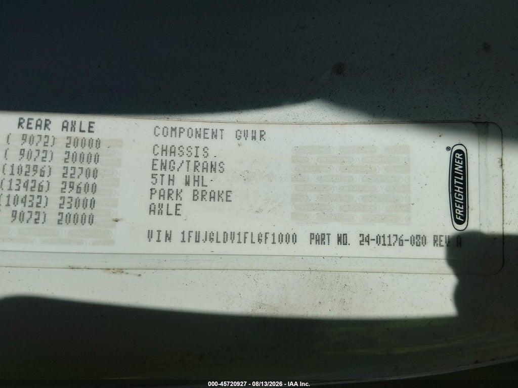1FUJGLDV1FLGF1000 2015 FREIGHTLINER CASCADIA 125 photo no. 8