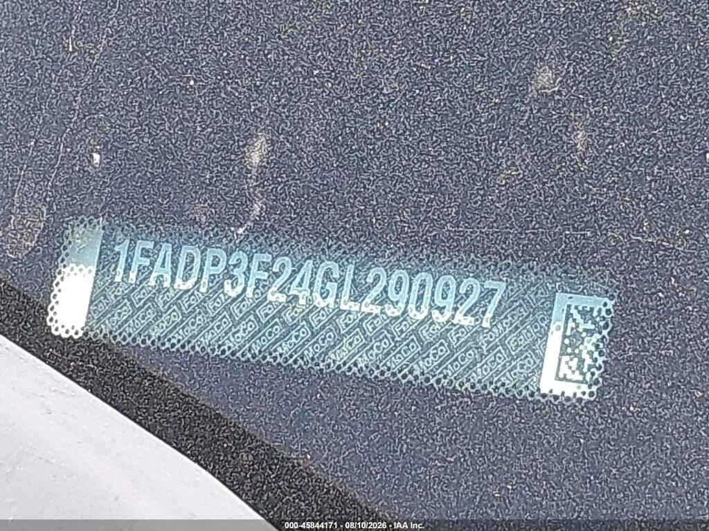 1FADP3F24GL290927 2016 FORD FOCUS photo no. 9