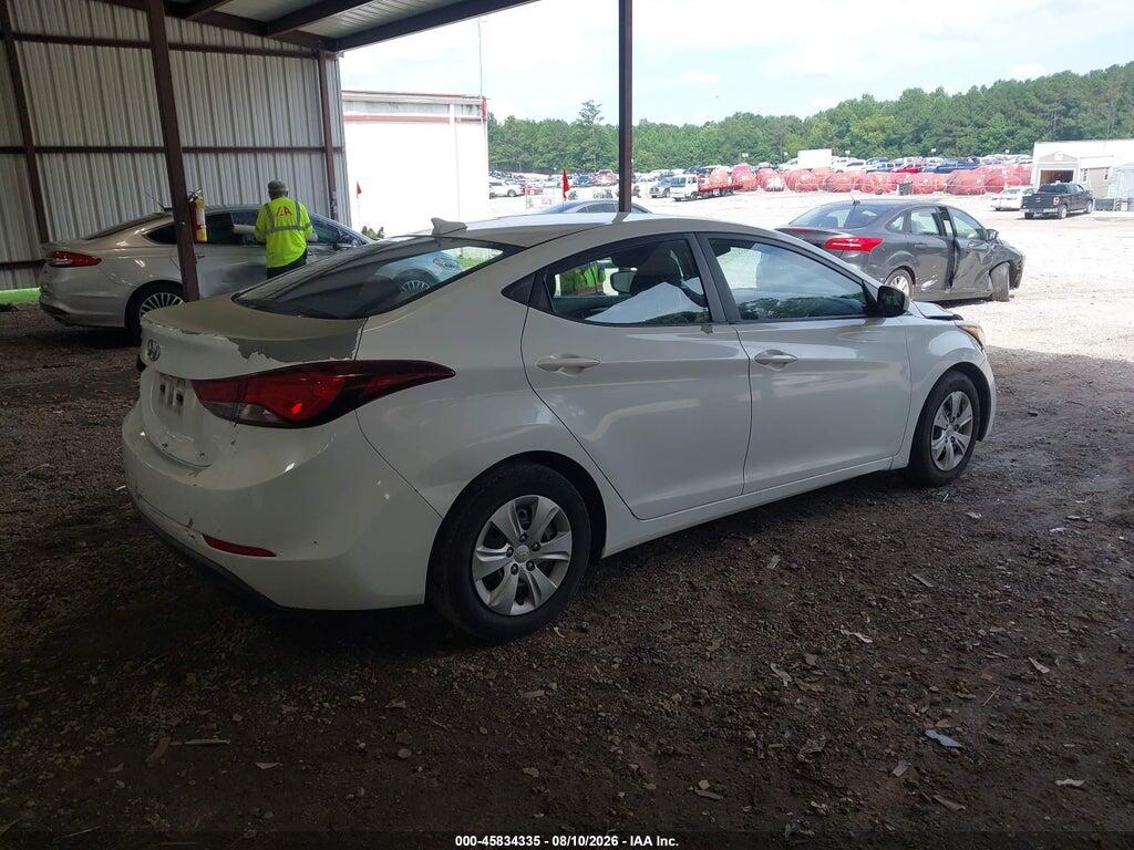 5NPDH4AE0GH716048 2016 HYUNDAI ELANTRA photo no. 4