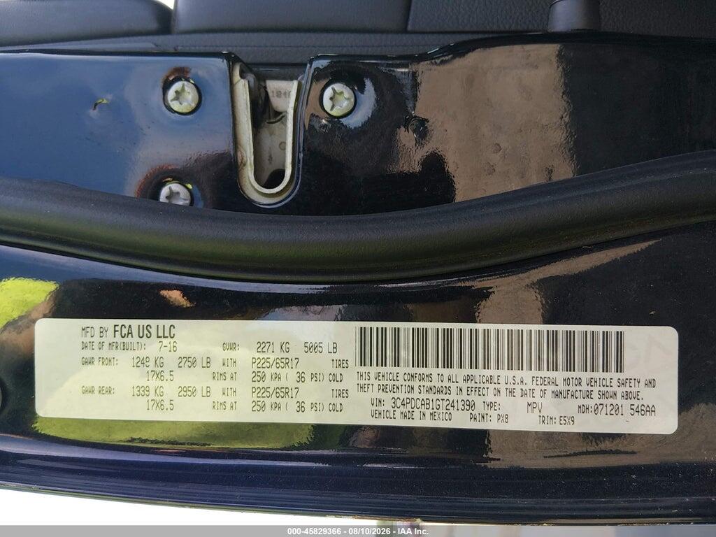 3C4PDCAB1GT241390 2016 DODGE JOURNEY photo no. 9