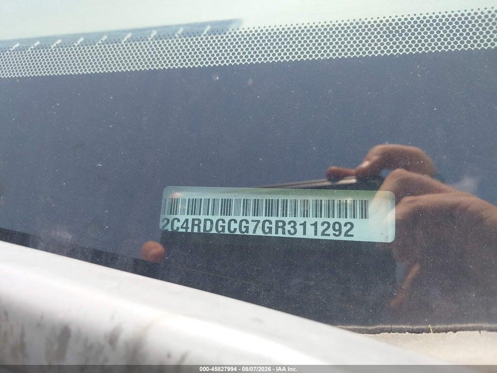 2C4RDGCG7GR311292 2016 DODGE GRAND CARAVAN photo no. 9