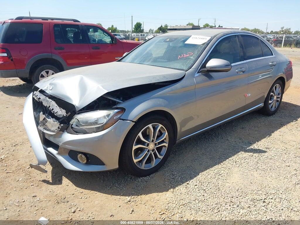 55SWF4JB9GU129462 2016 MERCEDES-BENZ C 300 photo no. 2