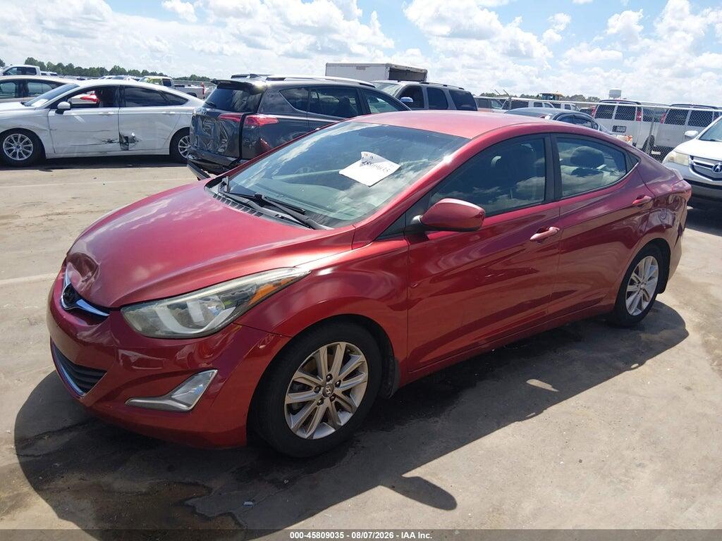 5NPDH4AE7GH753842 2016 HYUNDAI ELANTRA photo no. 2