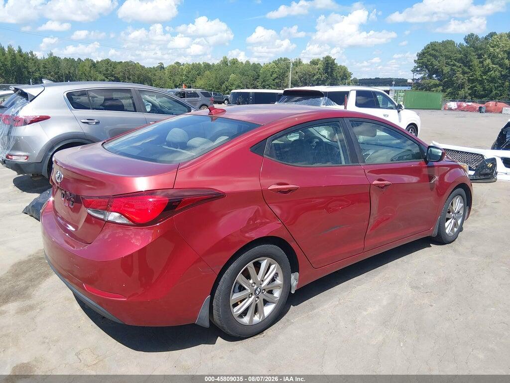5NPDH4AE7GH753842 2016 HYUNDAI ELANTRA photo no. 4