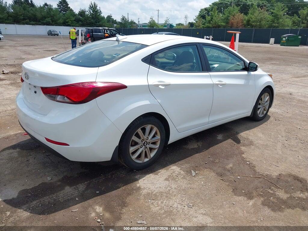 5NPDH4AE0GH681785 2016 HYUNDAI ELANTRA photo no. 4
