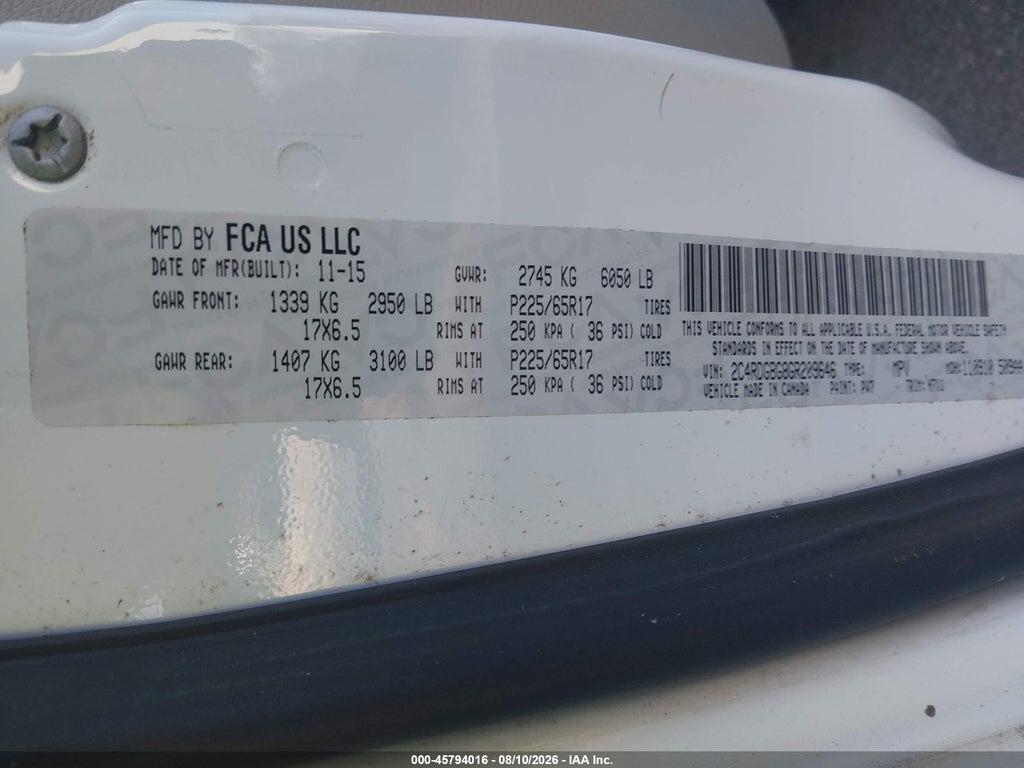 2C4RDGBG8GR209646 2016 DODGE GRAND CARAVAN photo no. 9