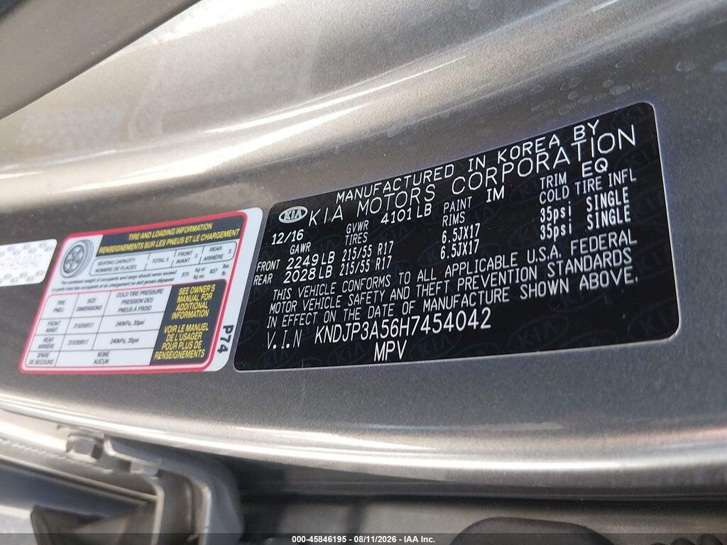 KNDJP3A56H7454042 2017 KIA SOUL photo no. 9