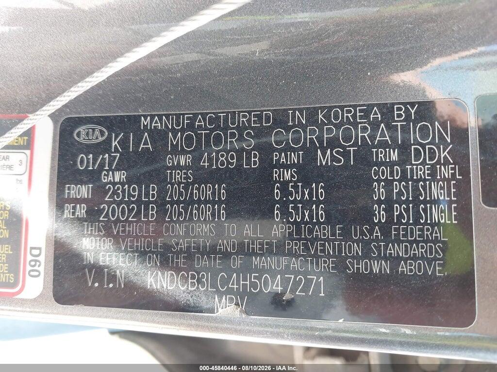 KNDCB3LC4H5047271 2017 KIA NIRO photo no. 9