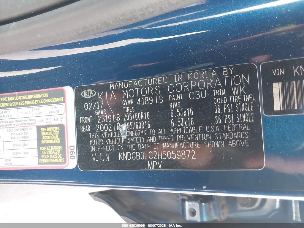 KNDCB3LC2H5059872 2017 KIA NIRO photo no. 9